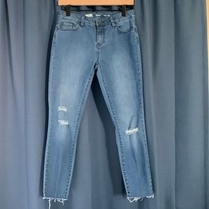 Vans Cropped Distressed Skinny Jeans